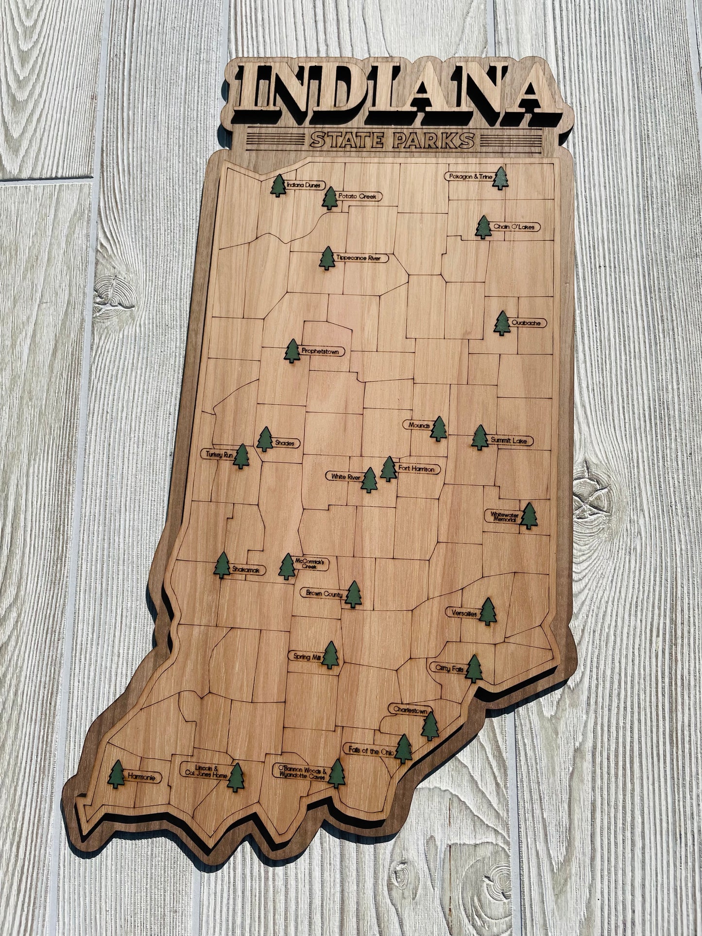 Indiana State Park Map