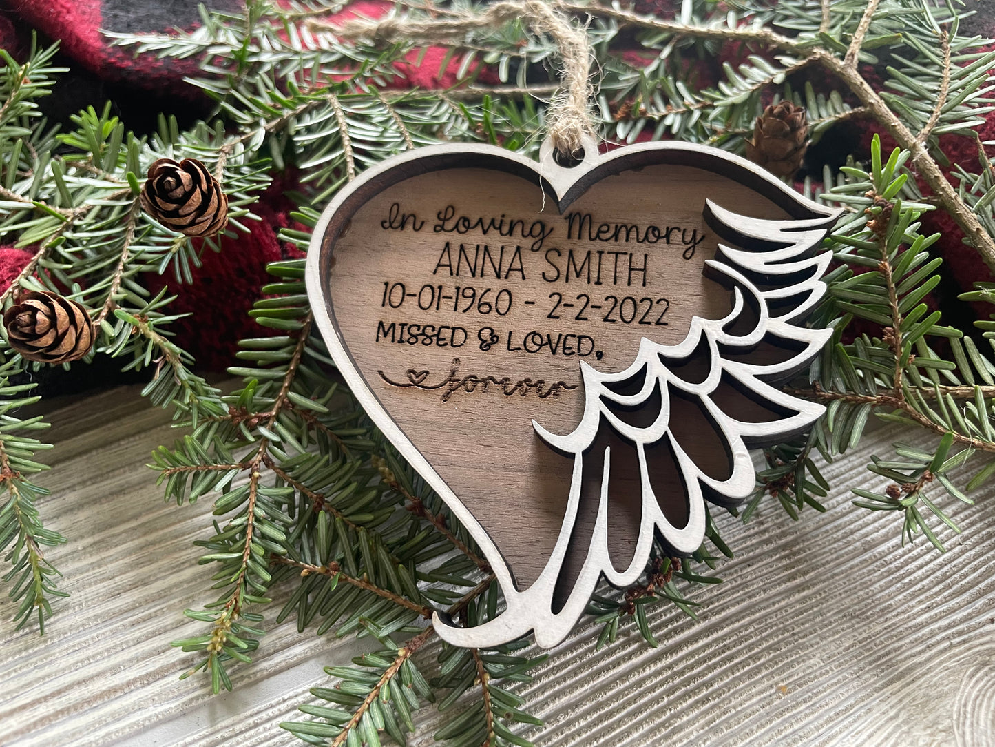 In loving memory ornament