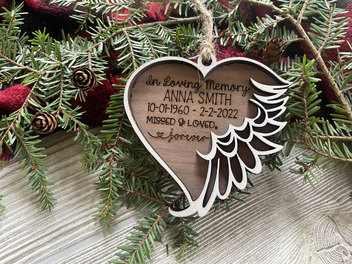 In loving memory ornament