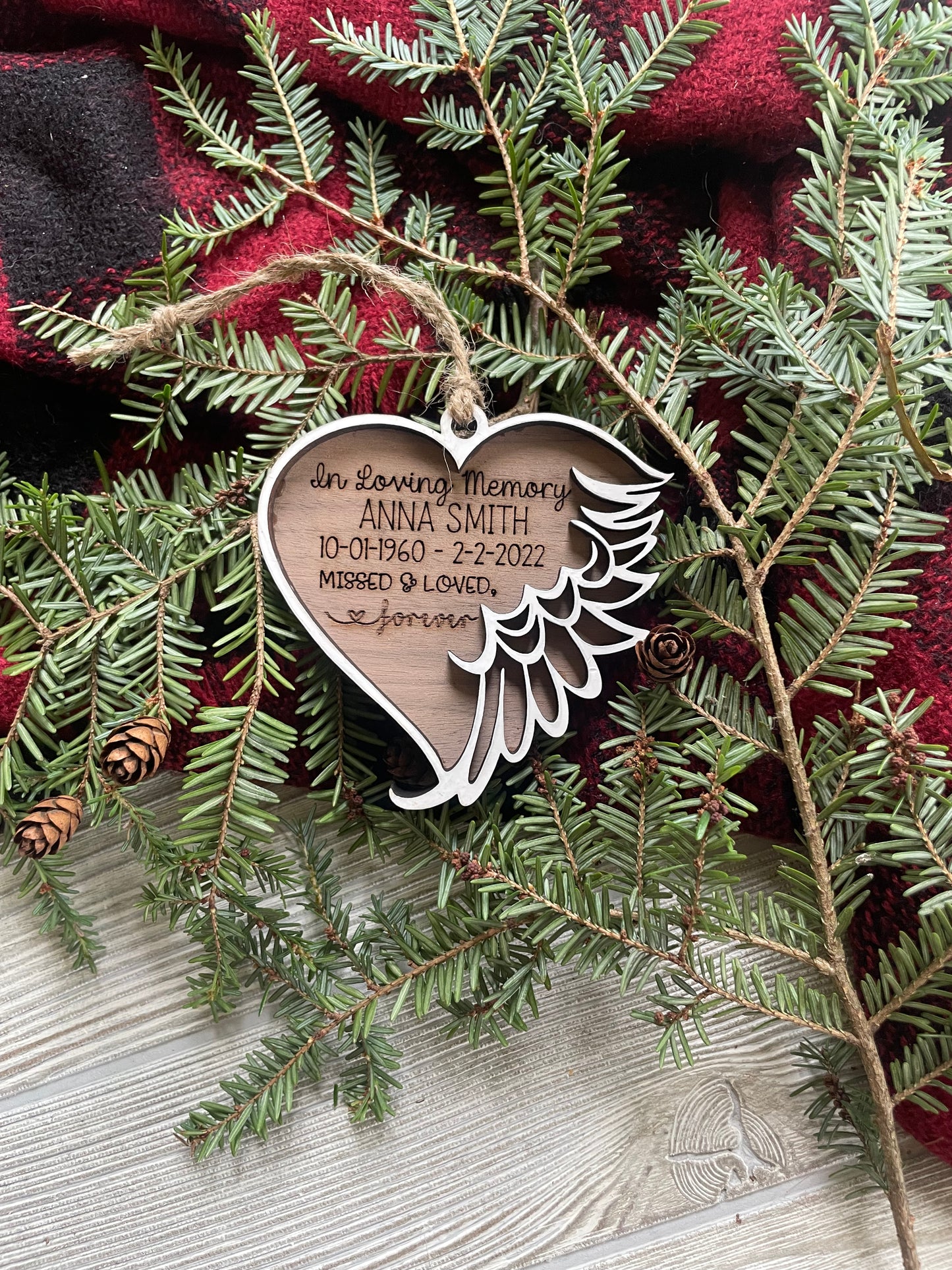 In loving memory ornament