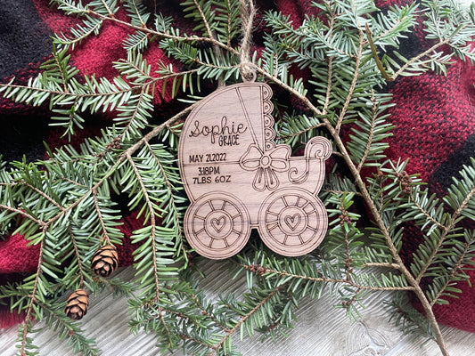 Baby Carriage Ornament