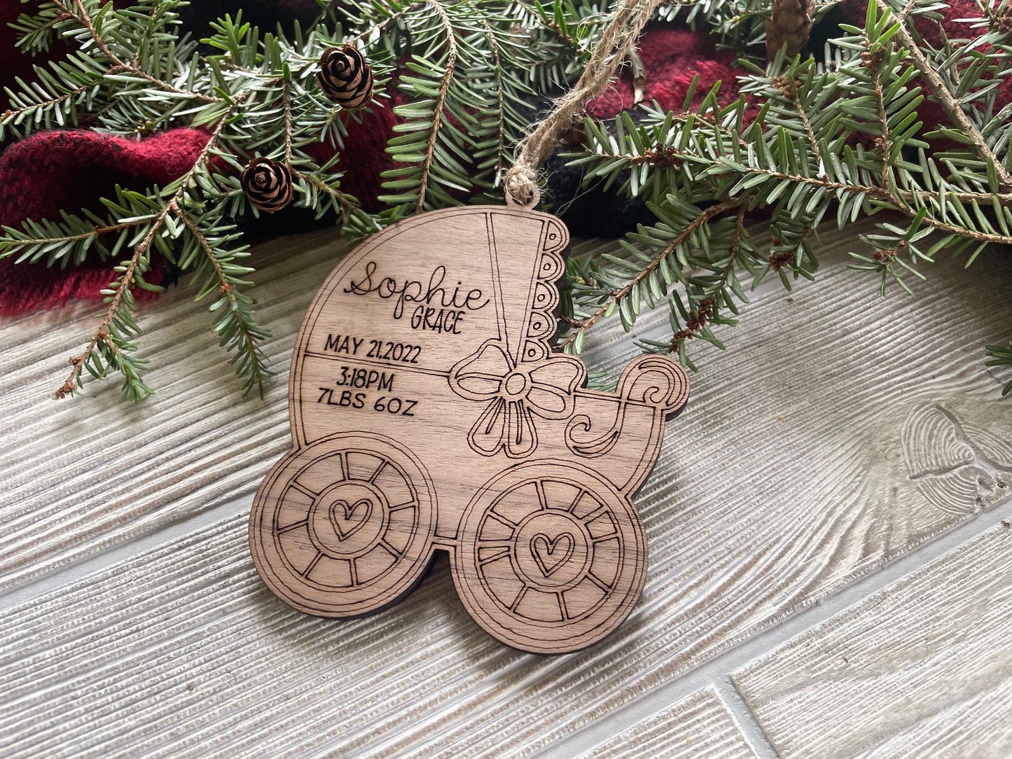 Baby Carriage Ornament