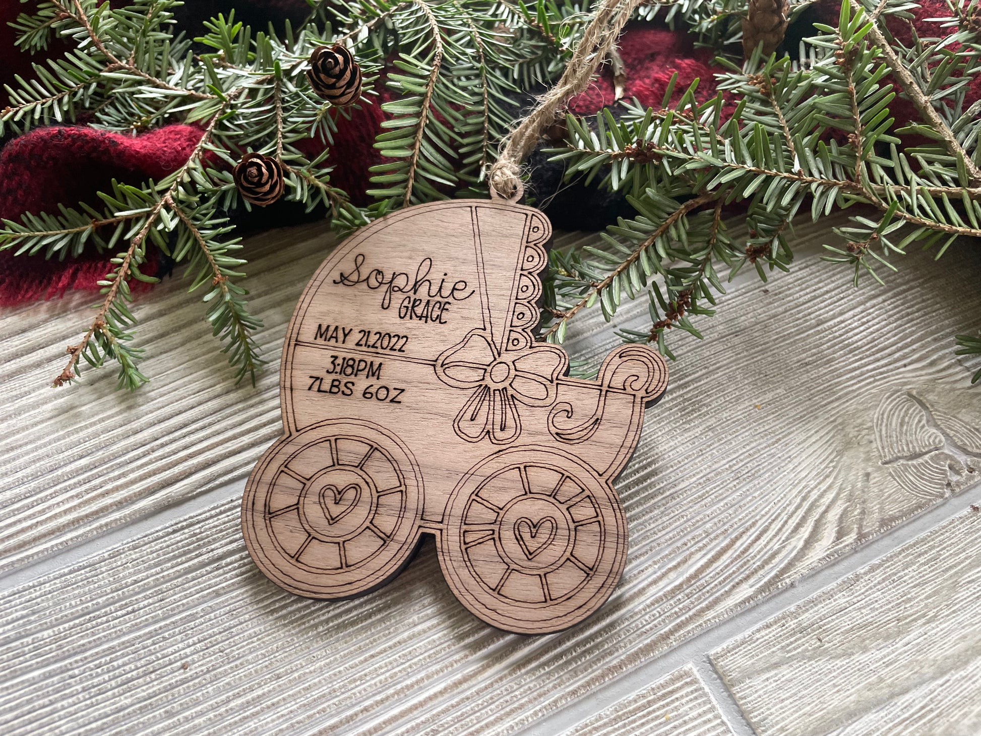Baby carriage deals ornament