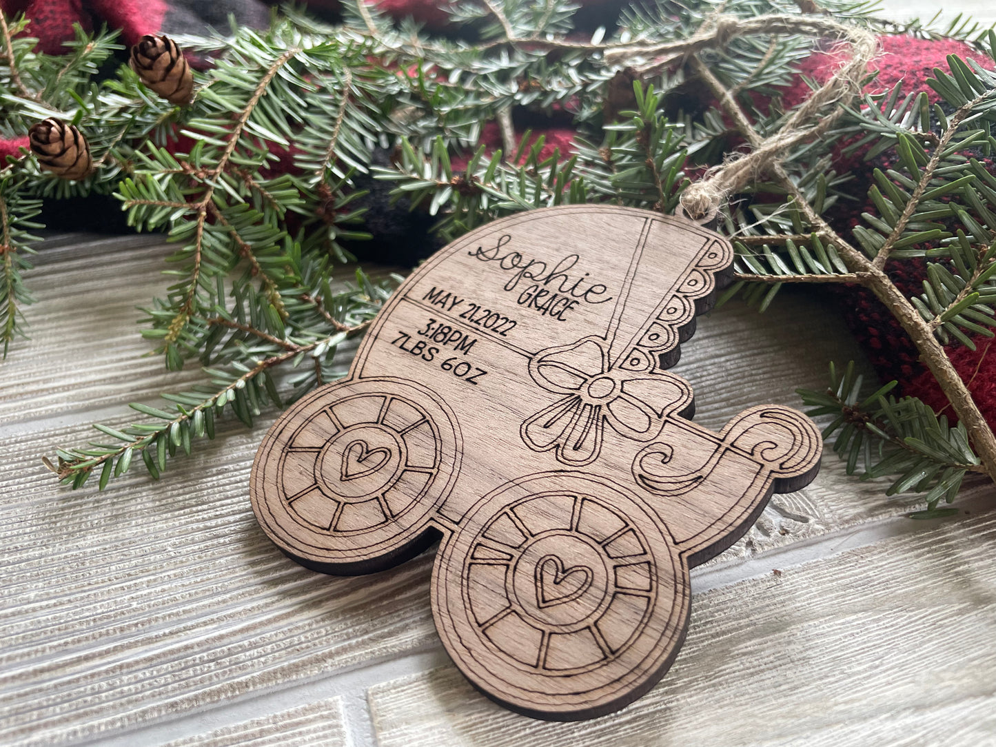 Baby Carriage Ornament